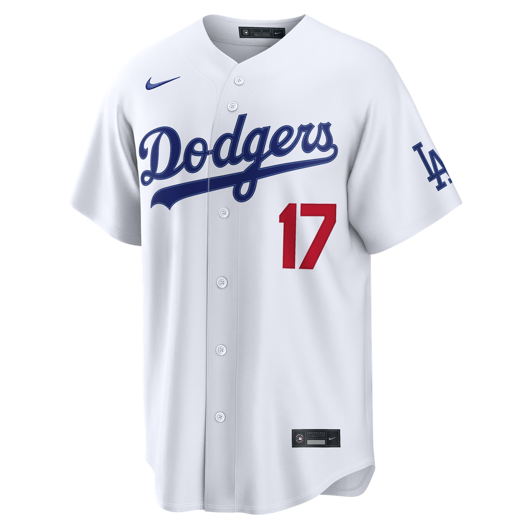 Men's Los Angeles Dodgers Shohei Ohtani White Home Stadium MLB Baseball Jersey - view 21