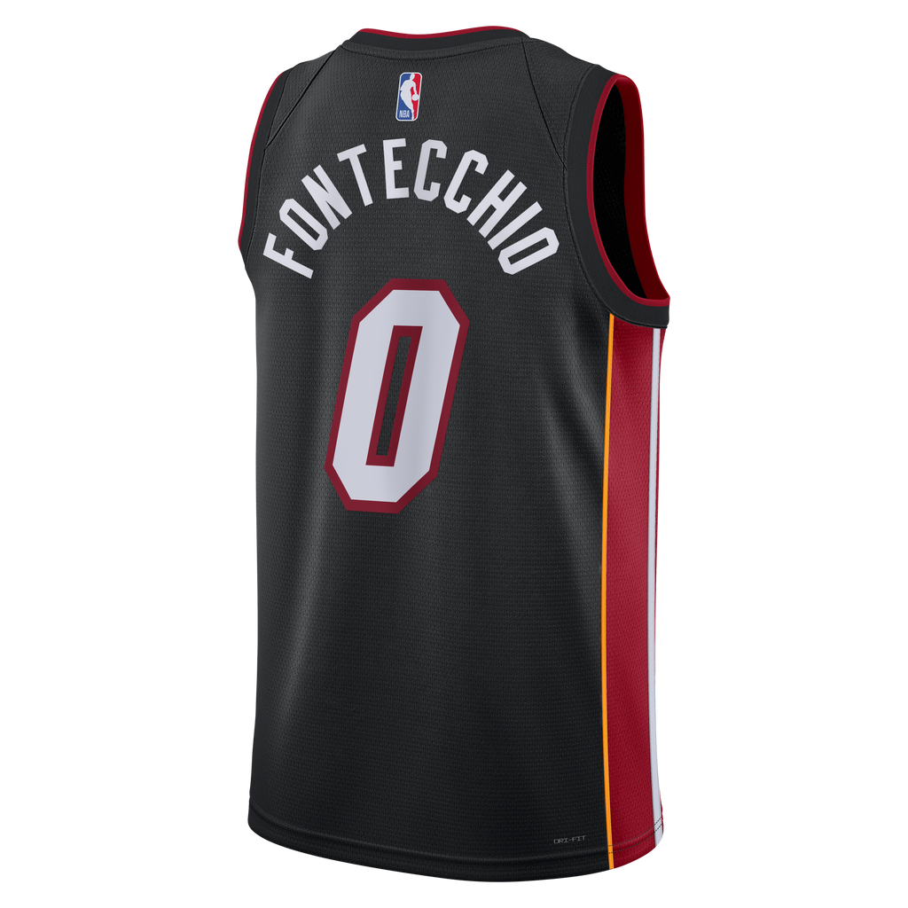 Unisex Simone Fontecchio Miami Heat Icon Edition Swingman NBA Basketball Jersey - Black - view 4