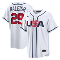 Men's USA Baseball Cal Raleigh White 2026 World Baseball Classic Home Stadium MLB Baseball Jersey - view 1