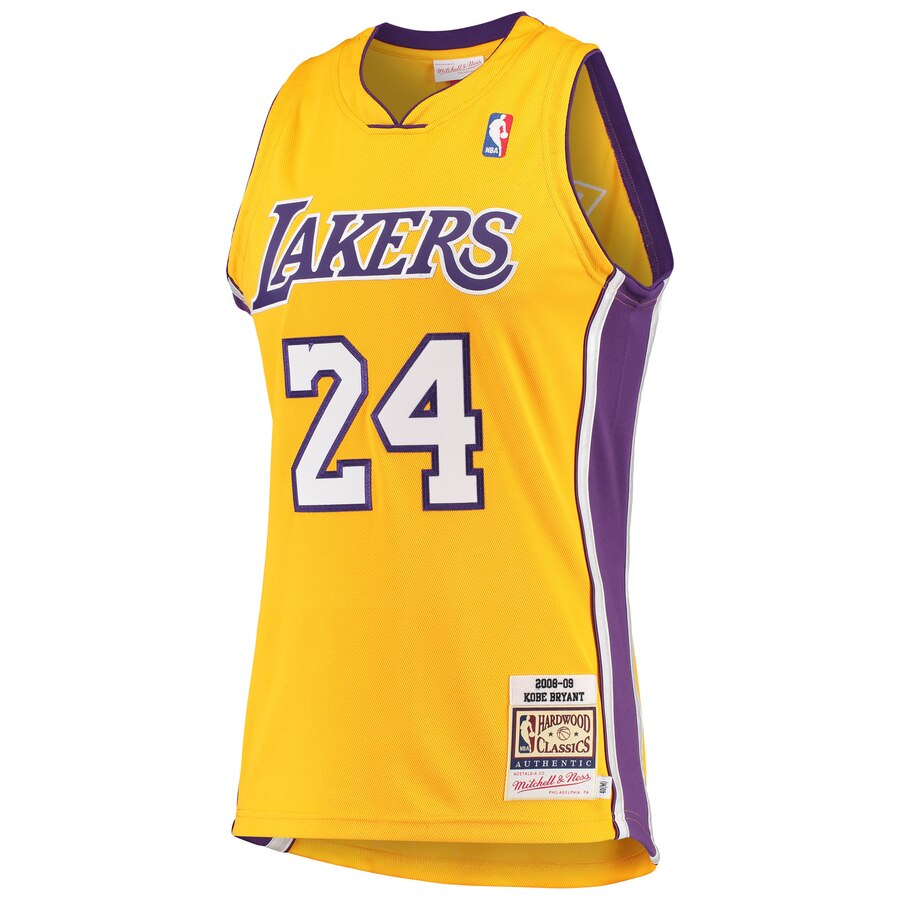 Men's Kobe Bryant Hardwood Classics 2008-09 NBA Basketball Jersey - Gold - view 2