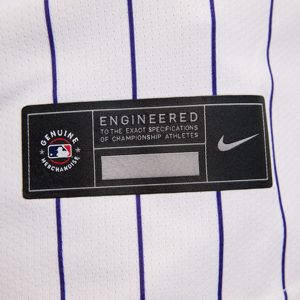 Men's Colorado Rockies White Home Limited MLB Baseball Jersey - view 12