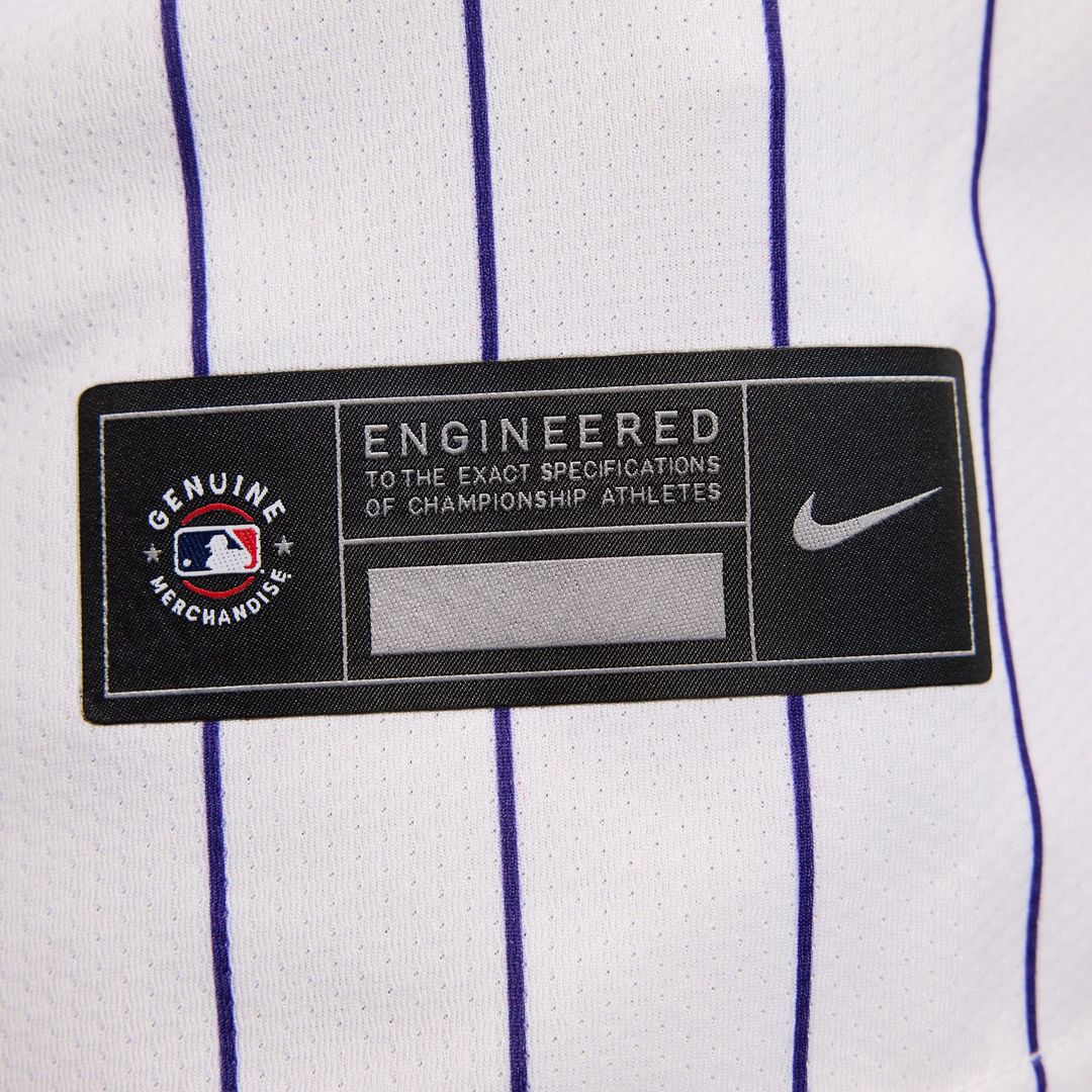 Men's Colorado Rockies White Home Limited MLB Baseball Jersey - view 12