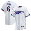 Men's Texas Rangers Josh Jung White Replica MLB Baseball Jersey - view 1
