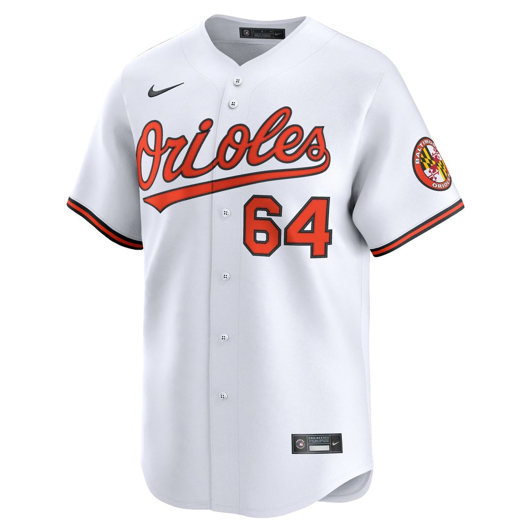 Men's Baltimore Orioles Dean Kremer White Home Limited MLB Baseball Jersey - view 2