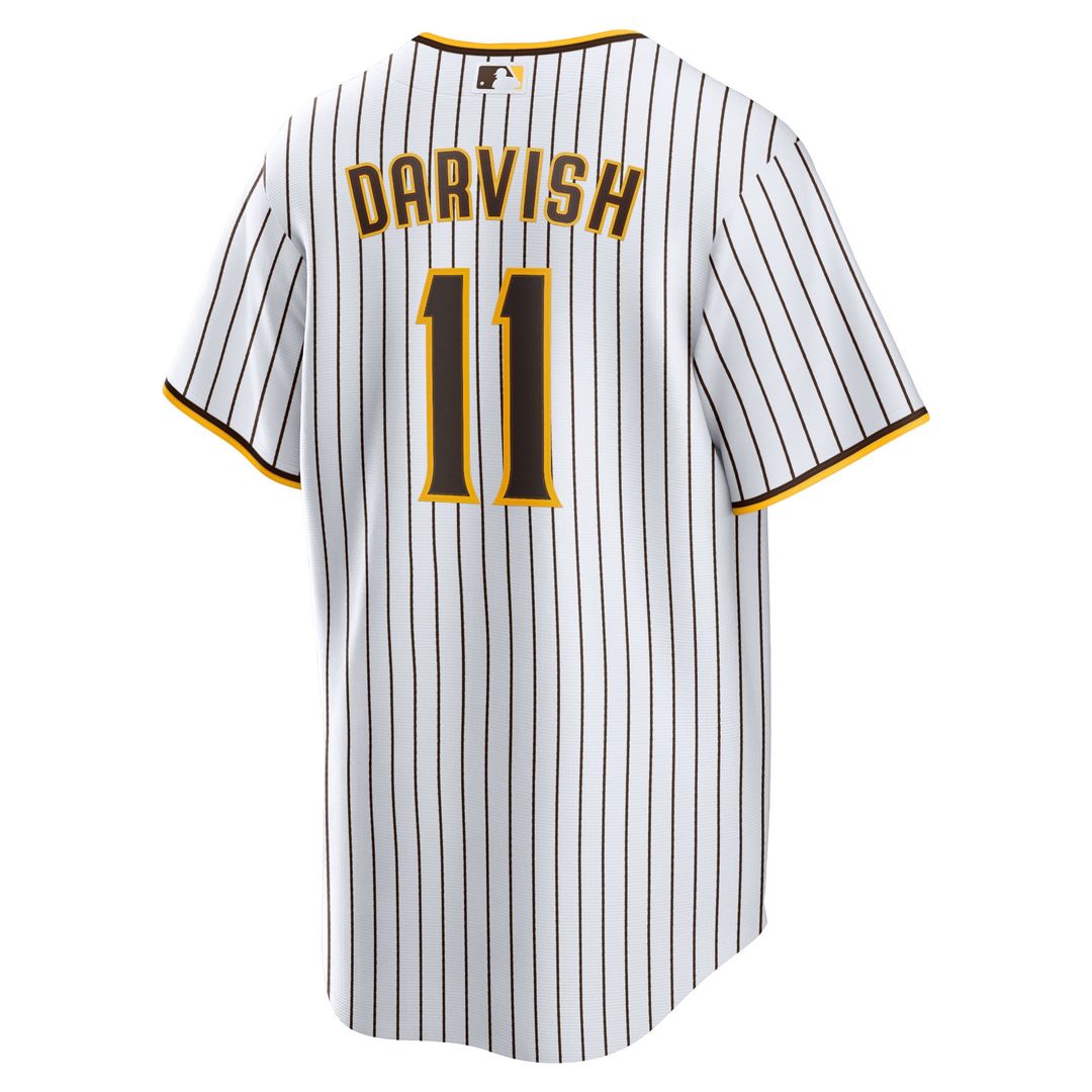 Men's San Diego Padres Yu Darvish White Home Replica MLB Baseball Jersey - view 3
