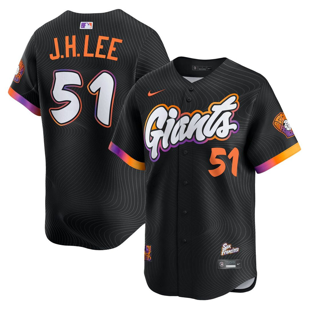 Men's San Francisco Giants Jung Hoo Lee Black 2025 City Connect Limited MLB Baseball Jersey - view 1