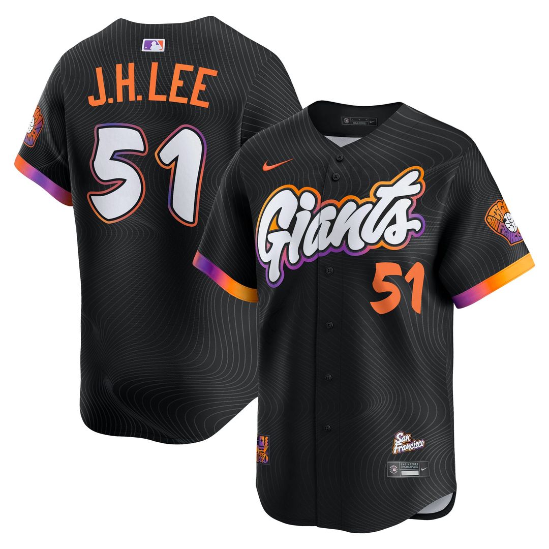 Men's San Francisco Giants Jung Hoo Lee Black 2025 City Connect Limited MLB Baseball Jersey - view 1