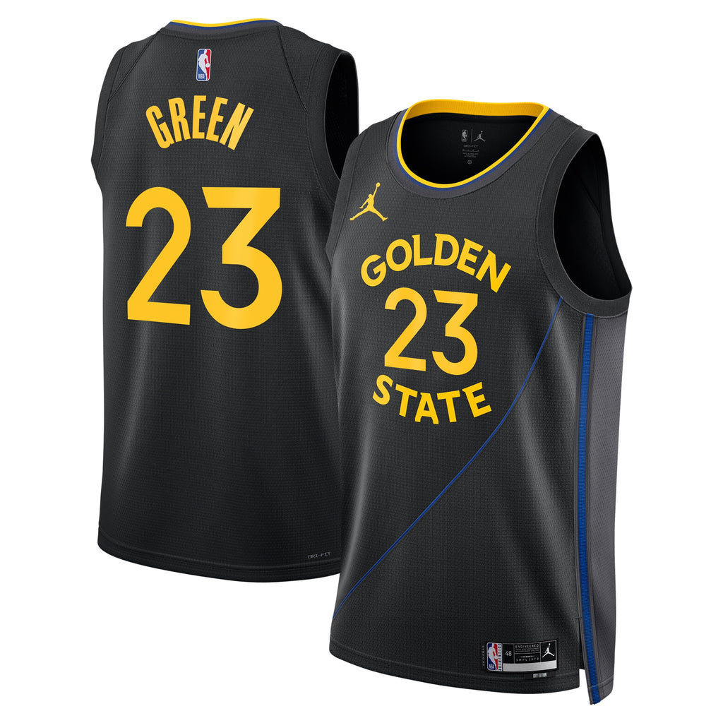 Unisex Golden State Warriors 2024/25 Statement Edition Swingman NBA Basketball Jersey - Black - Draymond Green - view 1