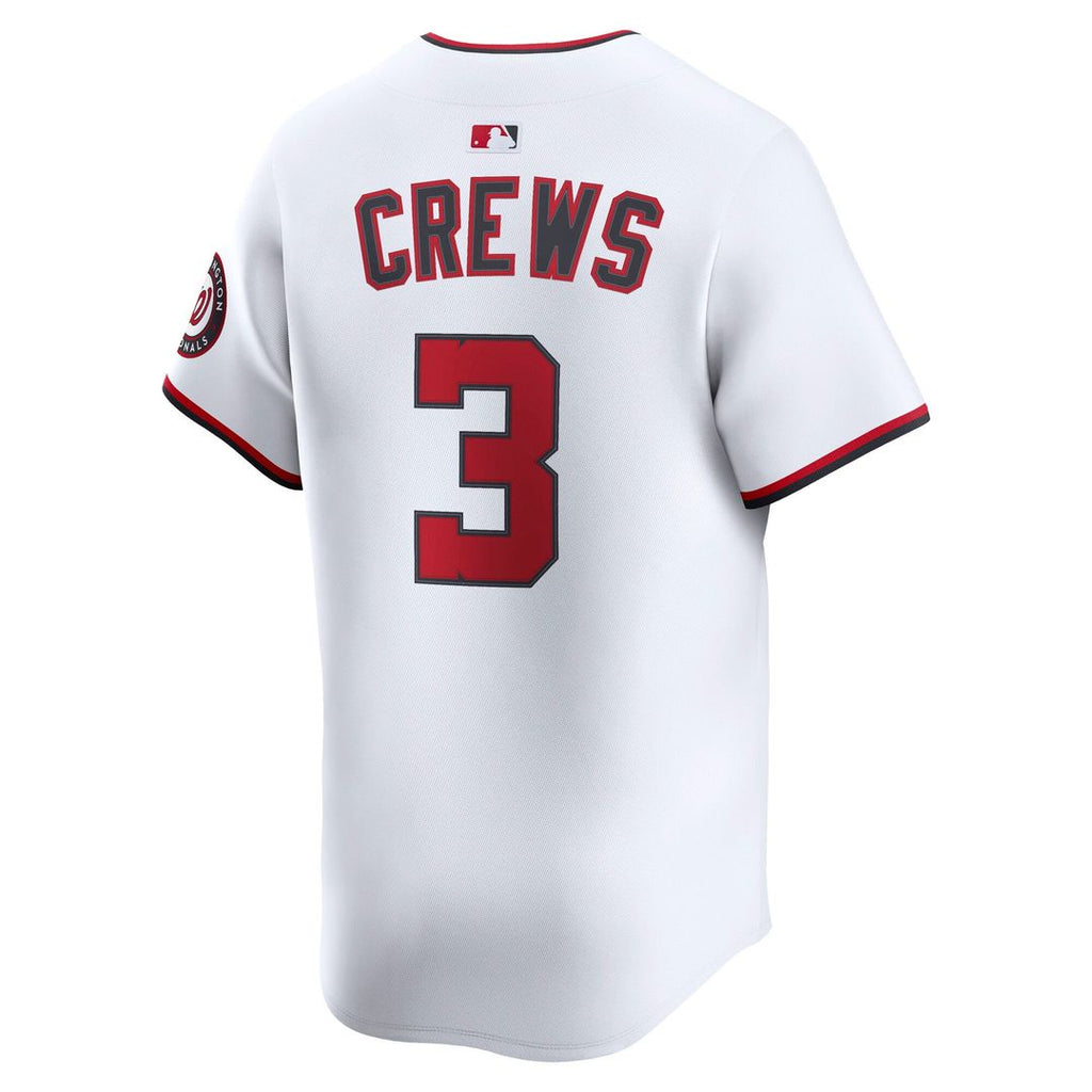 Men's Washington Nationals Dylan Crews White Home Limited MLB Baseball Jersey - view 8