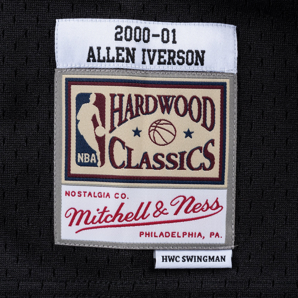 Men's Philadelphia 76ers Swingman NBA Basketball Jersey Road Allen Iverson 2000-01 - view 4