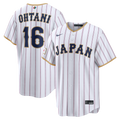 Men's Japan Baseball Shohei Ohtani White 2026 World Baseball Classic Home Stadium MLB Baseball Jersey - view 1