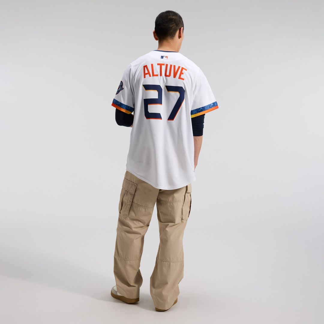 Men's Houston Astros Jose Altuve White 2025 City Connect Limited MLB Baseball Jersey - view 6