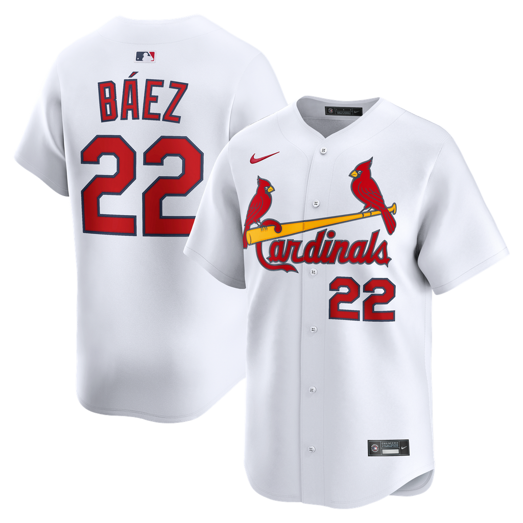 Men's St. Louis Cardinals Joshua Báez White Home Limited MLB Baseball Jersey - view 1