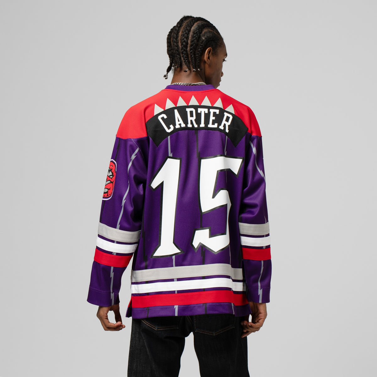 Unisex Unisex Vince Carter Purple Toronto Raptors Maxxed Out Fashion Hockey NBA Basketball Jersey - view 3
