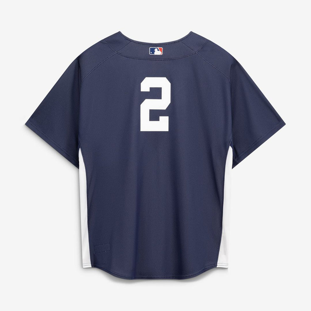 Men's New York Yankees Derek Jeter Navy Batting Practice MLB Baseball Jersey - view 3