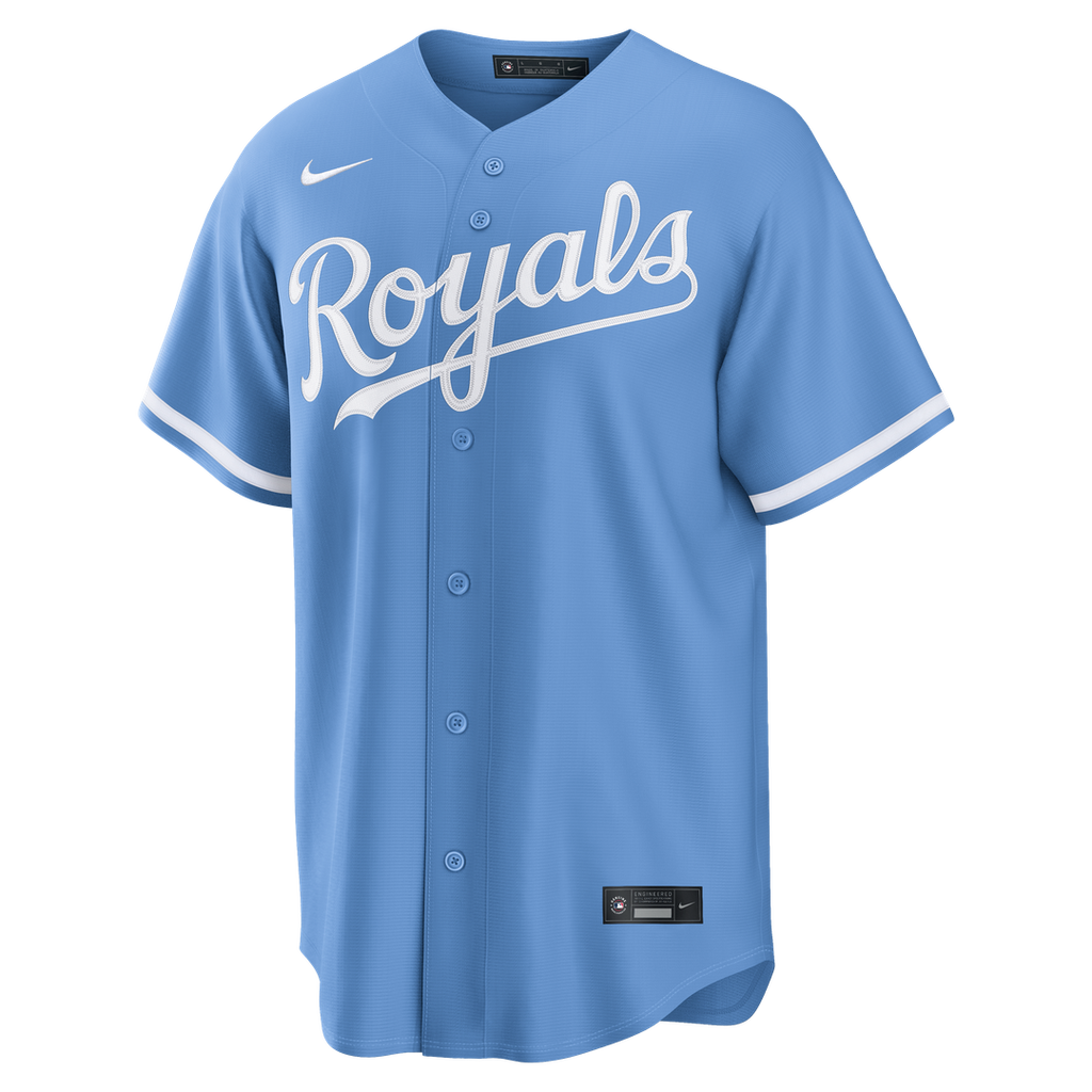 Men's Kansas City Royals Bobby Witt Jr. Light Blue Alternate Replica MLB Baseball Jersey - view 5