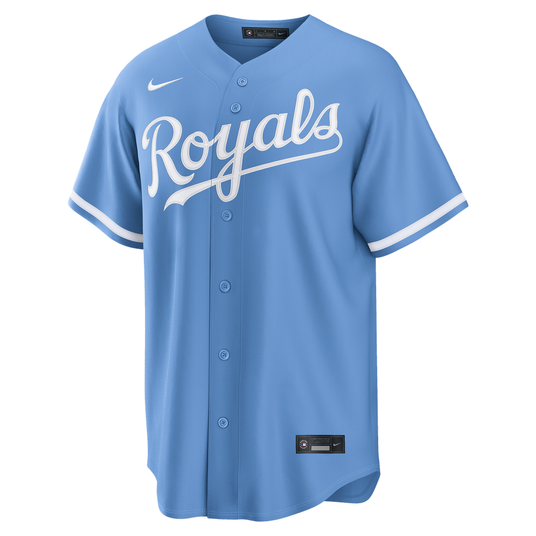 Men's Kansas City Royals Bobby Witt Jr. Gray Road Replica MLB Baseball Jersey - view 8