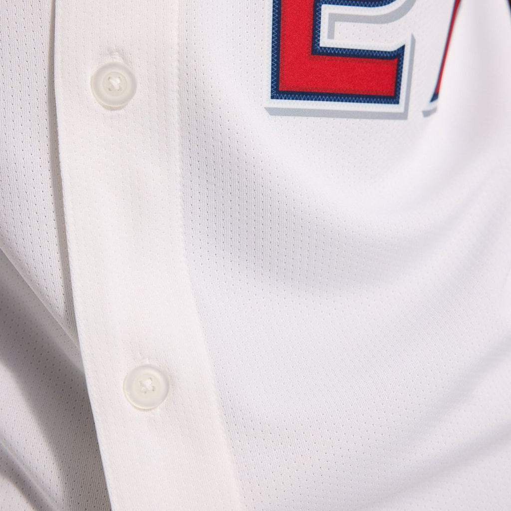 Men's Los Angeles Angels Mike Trout White Home Limited MLB Baseball Jersey - view 16