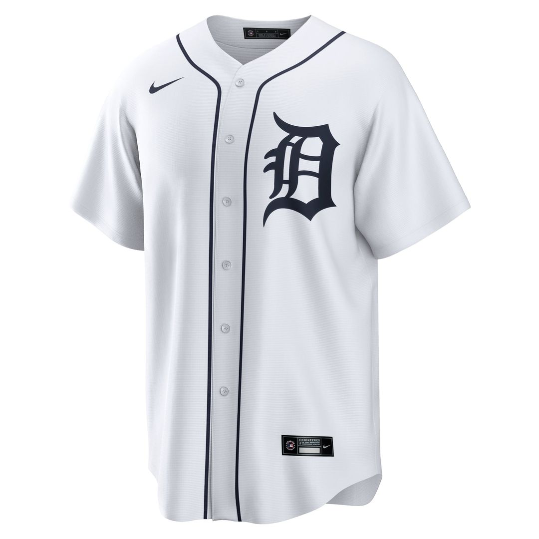 Men's Detroit Tigers Kerry Carpenter White Home Replica MLB Baseball Jersey - view 2