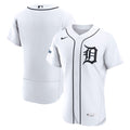 Men's Detroit Tigers White Home Sponsor Patch MLB Baseball Jersey - view 1