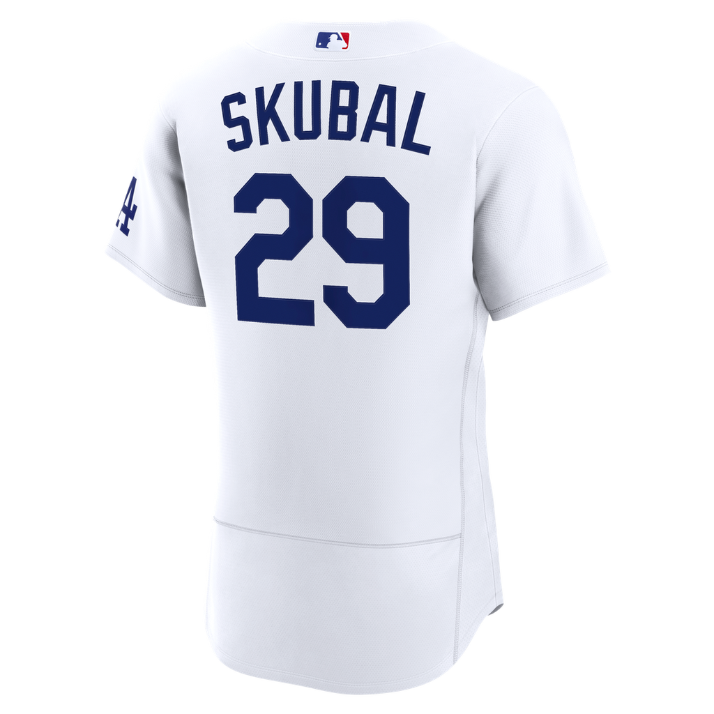 Men's Los Angeles Dodgers Tarik Skubal White Home MLB Baseball Jersey - view 3