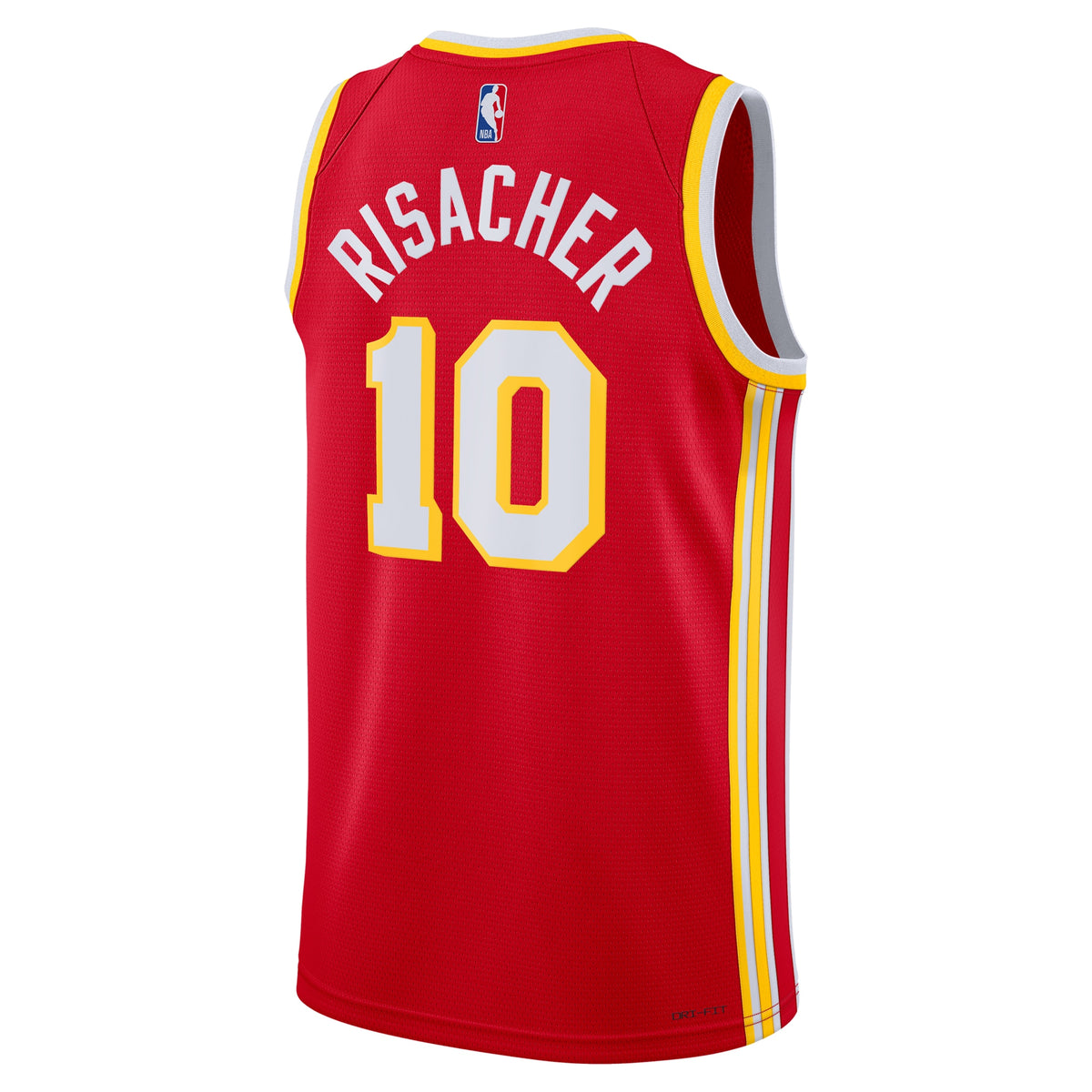 Unisex Zaccharie Risacher Atlanta Hawks Icon Swingman NBA Basketball Jersey - Red - view 4