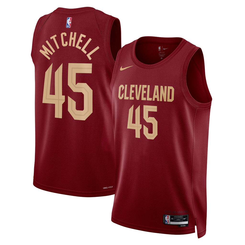 Unisex Donovan Mitchell Cleveland Cavaliers Icon Edition Swingman NBA Basketball Jersey - Maroon - view 1