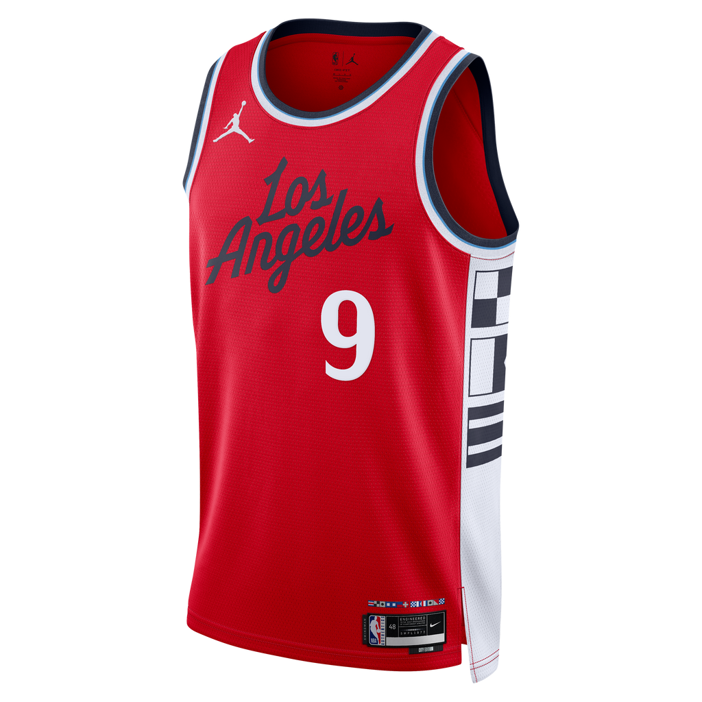 Men's Bennedict Mathurin LA Clippers Statement Edition Swingman NBA Basketball Jersey - Red - view 3