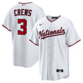 Men's Washington Nationals Dylan Crews White Home Replica MLB Baseball Jersey - view 1