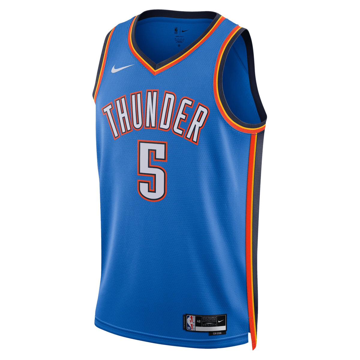 Unisex Luguentz Dort Oklahoma City Thunder Icon Edition Swingman NBA Basketball Jersey - Blue - view 2