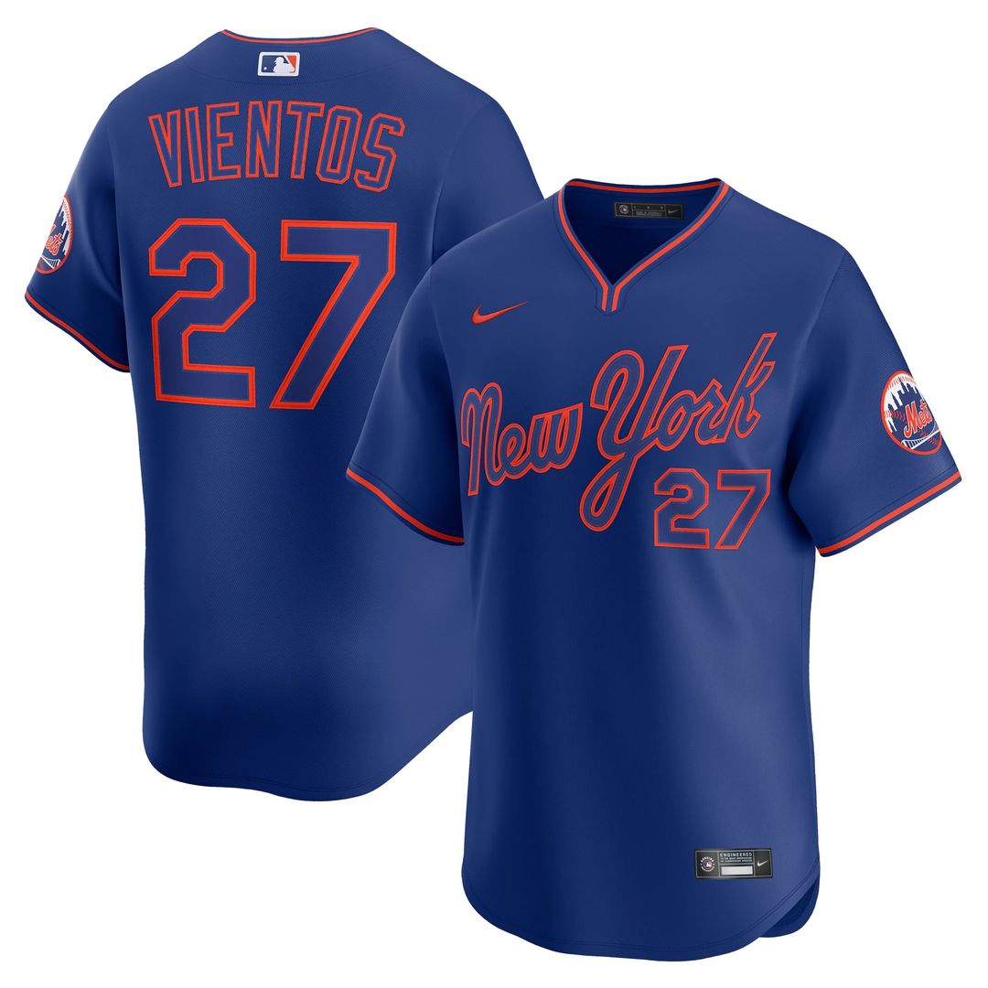 Men's New York Mets Mark Vientos Gray All-Star Limited MLB Baseball Jersey - view 29