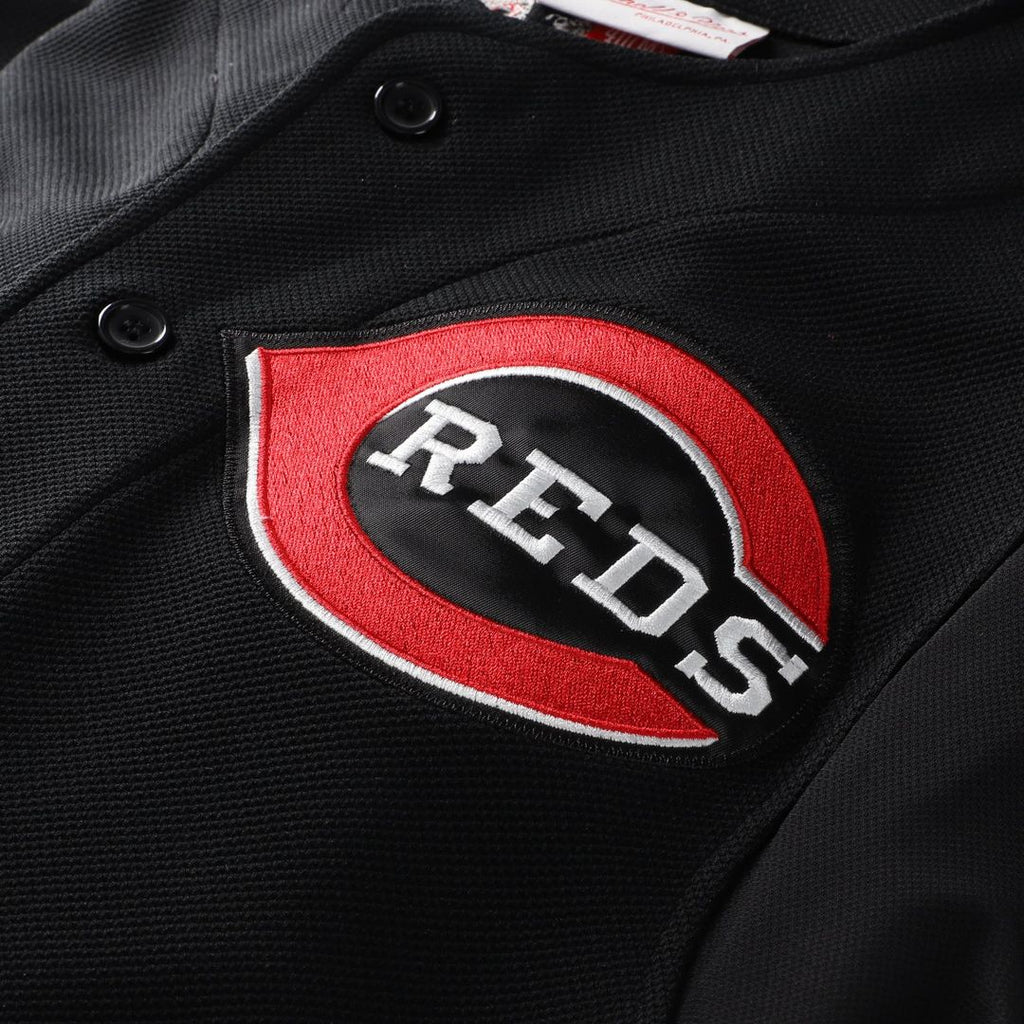 Men's Cincinnati Reds Ken Griffey Jr. Black Cooperstown Collection Mesh Batting Practice MLB Baseball Jersey - view 4