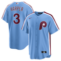 Men's Philadelphia Phillies Bryce Harper Light Blue Alternate Replica MLB Baseball Jersey - view 1