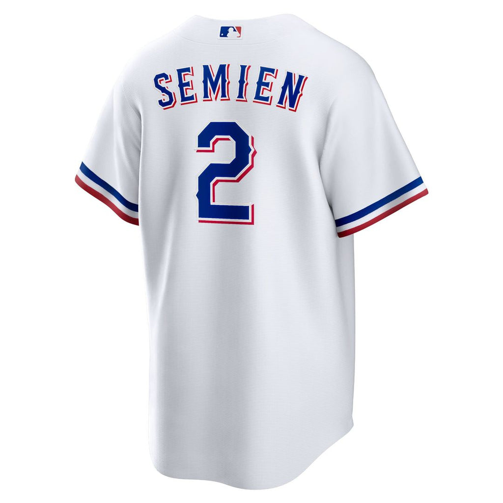 Men's Texas Rangers Marcus Semien White Home Replica MLB Baseball Jersey - view 3