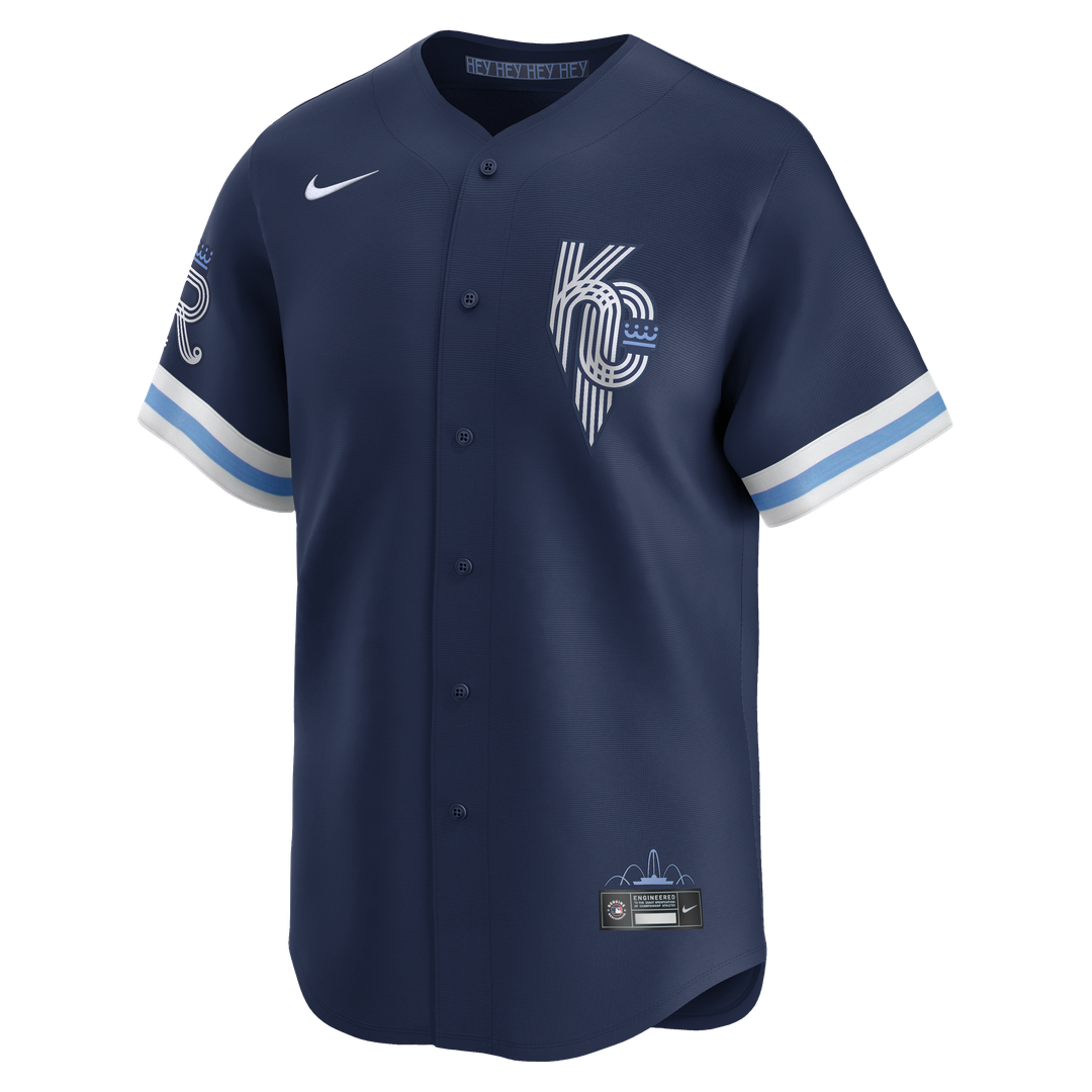 Men's Kansas City Royals Navy City Connect Limited MLB Baseball Jersey - view 5