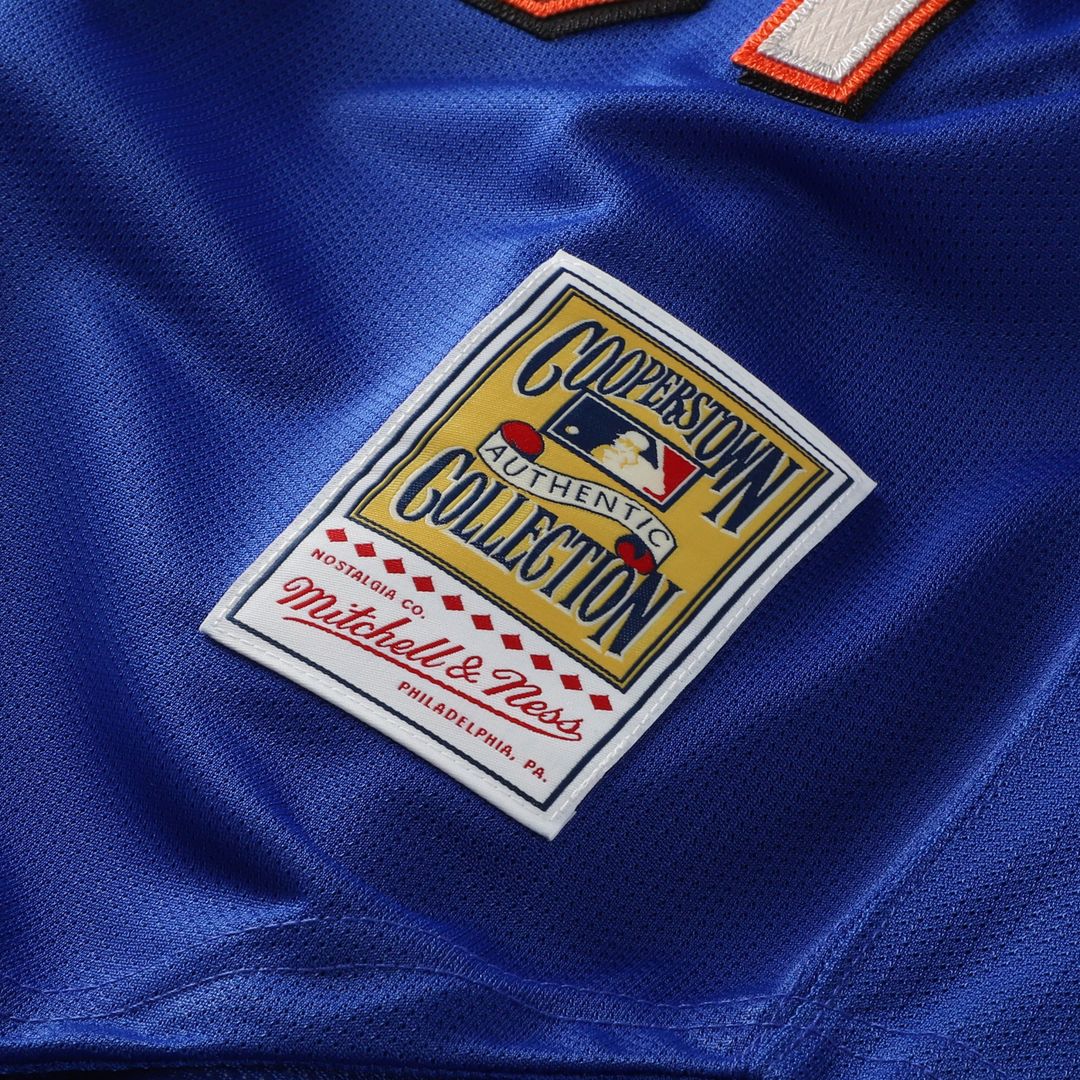 Men's New York Mets Mike Piazza Royal Cooperstown Collection Mesh Batting Practice Button-Up MLB Baseball Jersey - view 16