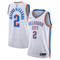 Unisex Shai Gilgeous-Alexander Oklahoma City Thunder Association Edition Swingman NBA Basketball Jersey - White - view 1