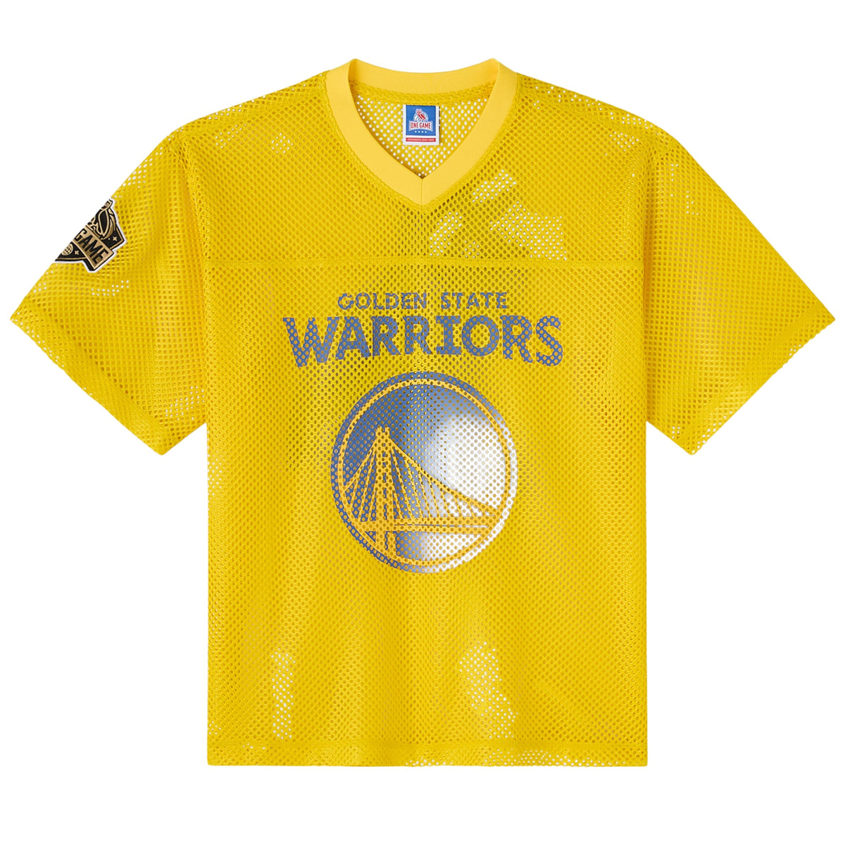 Men's Golden State Warriors X Mesh Football NBA Basketball Jersey - view 3