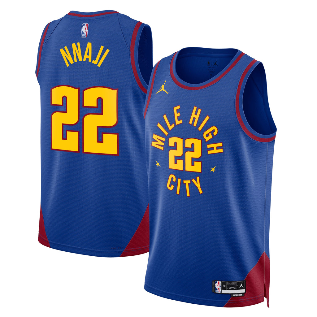 Unisex Zeke Nnaji Denver Nuggets Statement Edition Swingman NBA Basketball Jersey - Blue - view 1