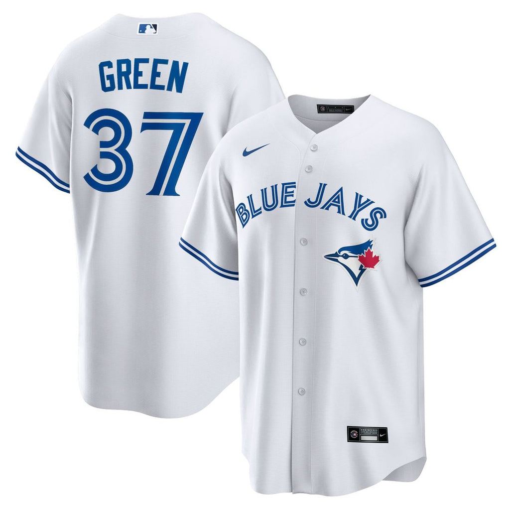 Men's Toronto Blue Jays Chad Green White Home Replica MLB Baseball Jersey - view 1