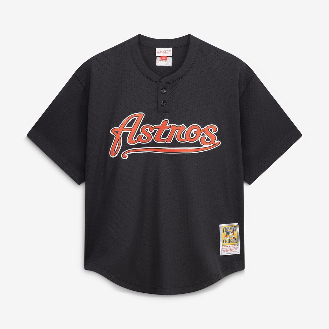 Men's Houston Astros Craig Biggio Black Batting Practice MLB Baseball Jersey - view 2