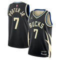 Unisex Kevin Porter Jr. Milwaukee Bucks Statement Edition Swingman NBA Basketball Jersey - Hunter Green - view 1