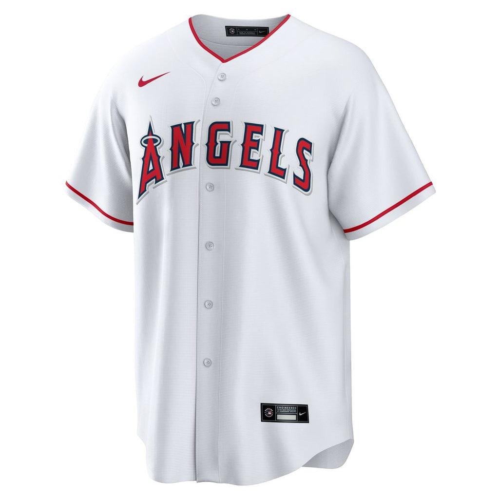 Men's Los Angeles Angels White #1 Dad Home Replica MLB Baseball Jersey - view 2