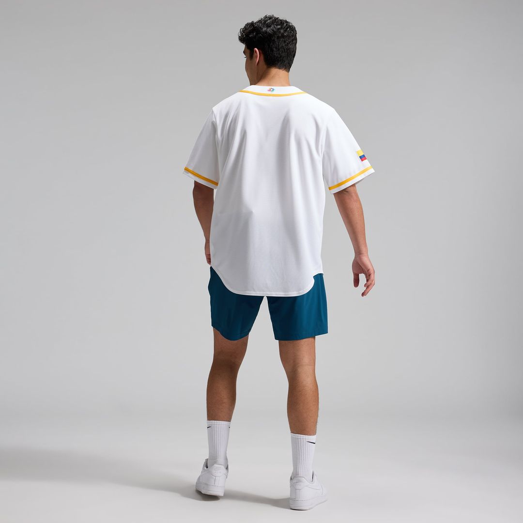 Men's Colombia Baseball White 2026 World Baseball Classic Home Stadium MLB Baseball Jersey - view 4
