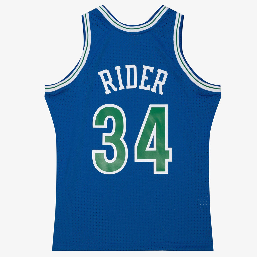 Men's Minnesota Timberwolves Isaiah Rider Jr 1993 Dark NBA Basketball Jersey - Midnight Blue - view 4