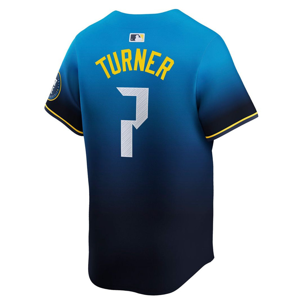 Men's Philadelphia Phillies Trea Turner Blue 2024 City Connect Limited MLB Baseball Jersey - view 3