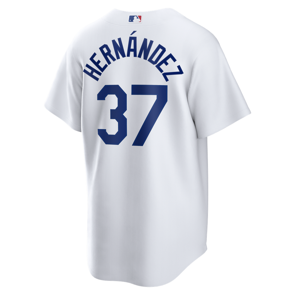 Men's Los Angeles Dodgers Teoscar Hernández White Home Replica MLB Baseball Jersey - view 3