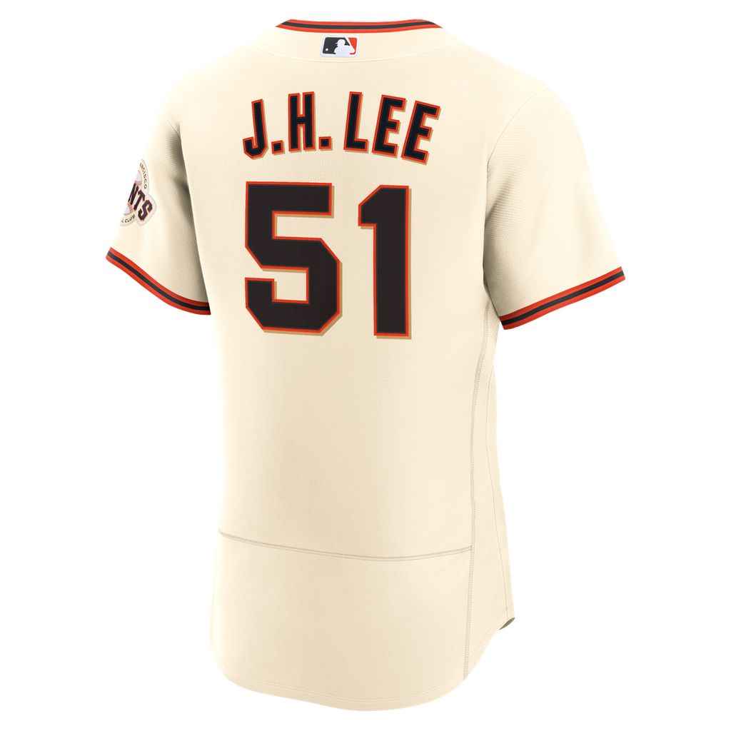 Men's San Francisco Giants Jung Hoo Lee Cream Home MLB Baseball Jersey - view 3