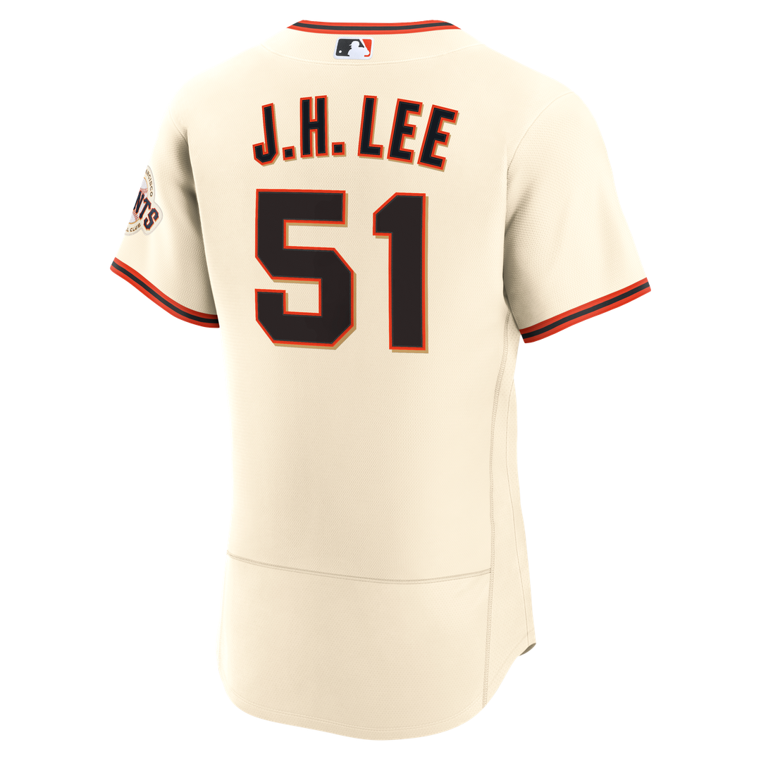 Men's San Francisco Giants Jung Hoo Lee Cream Home MLB Baseball Jersey - view 3