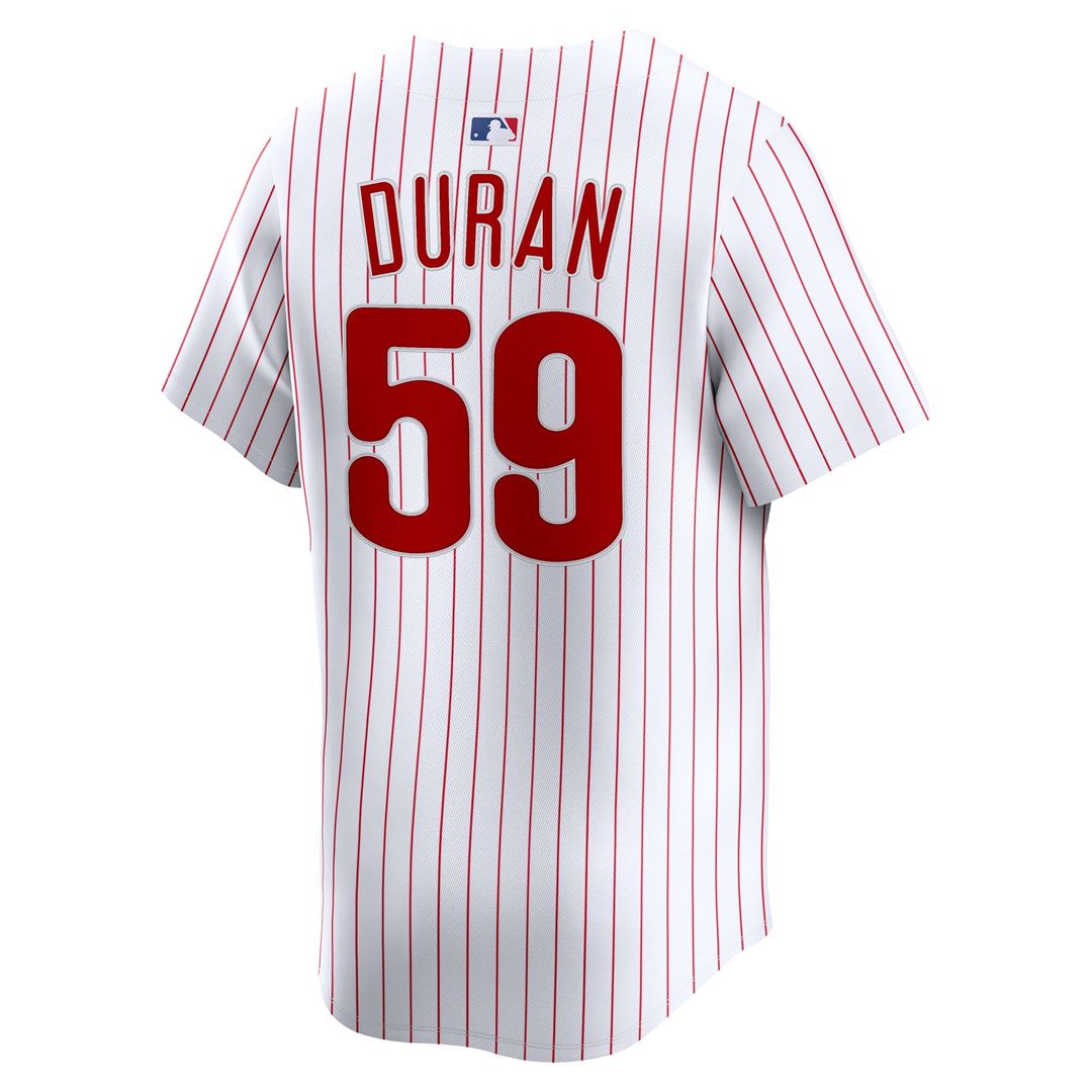 Men's Philadelphia Phillies Jhoan Duran White Home Limited MLB Baseball Jersey - view 6